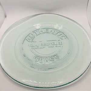 Authentic San Miguel 100% Recycled Glass 8" Salad / Dessert Plate Dish Spain